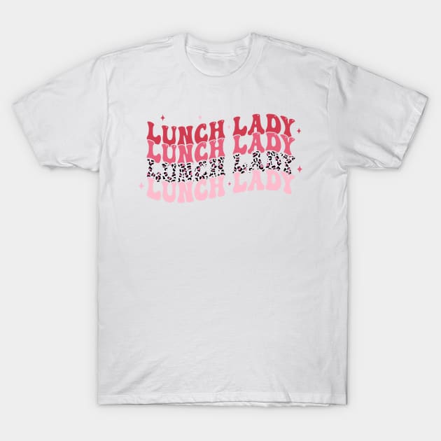 Leopard Lunch Lady Valentine_s Day T-Shirt by jadolomadolo